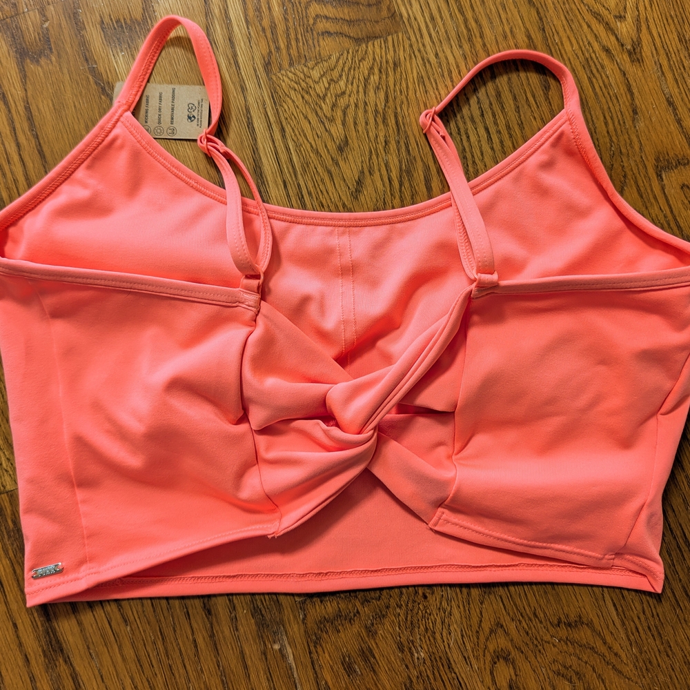 Victoria's Secret Pink - Coral Twist Back Sports Bra - NWT